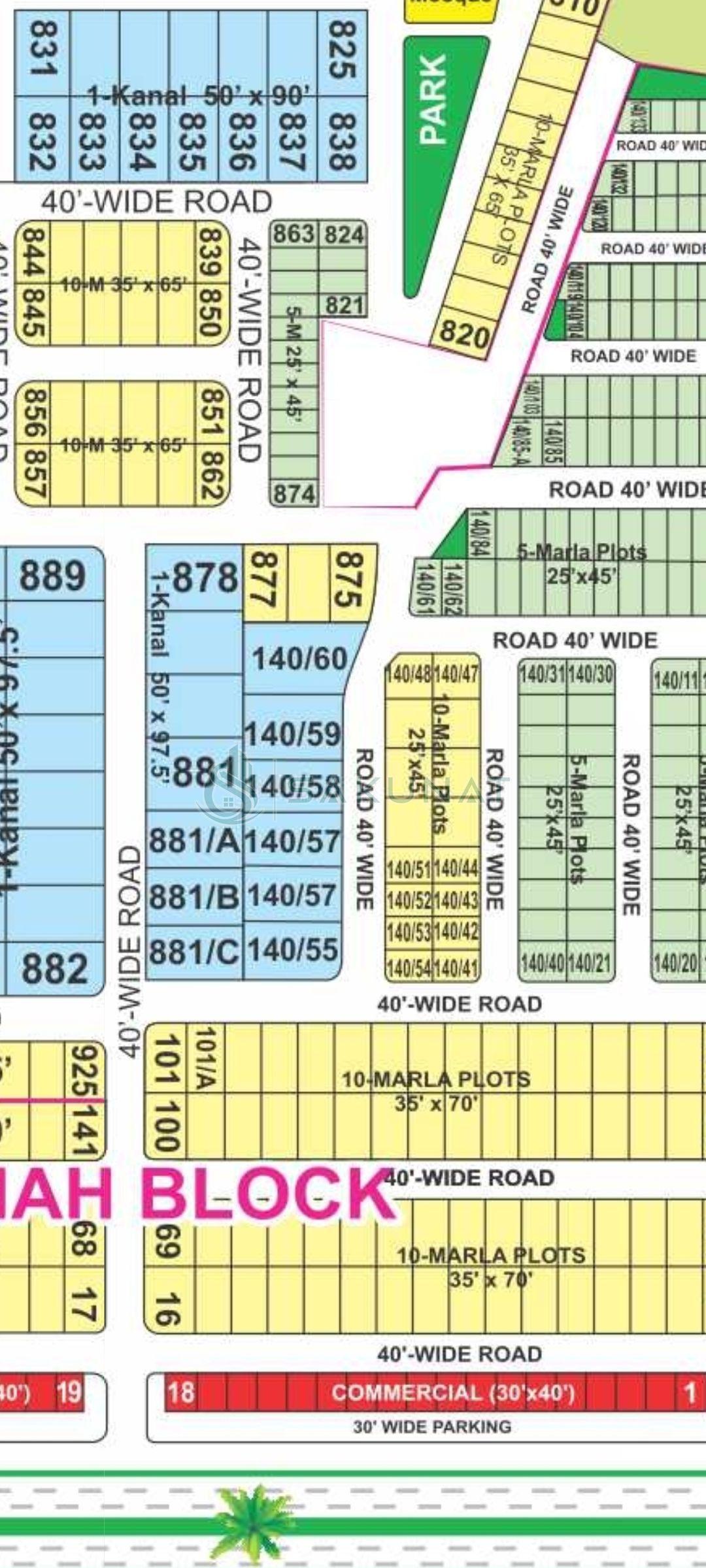 5 Marla Residential Plot for sale in Bahria Town - Talha Block, Lahore