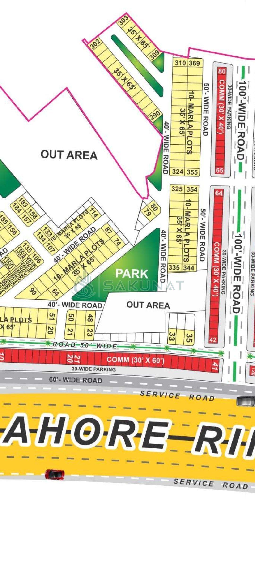 8 Marla Commercial Plot for sale in Golf View Residencia - Phase 2, Lahore