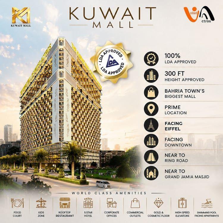 Under-construction mixed-use development by United Actros Developers in Bahria Town, Lahore