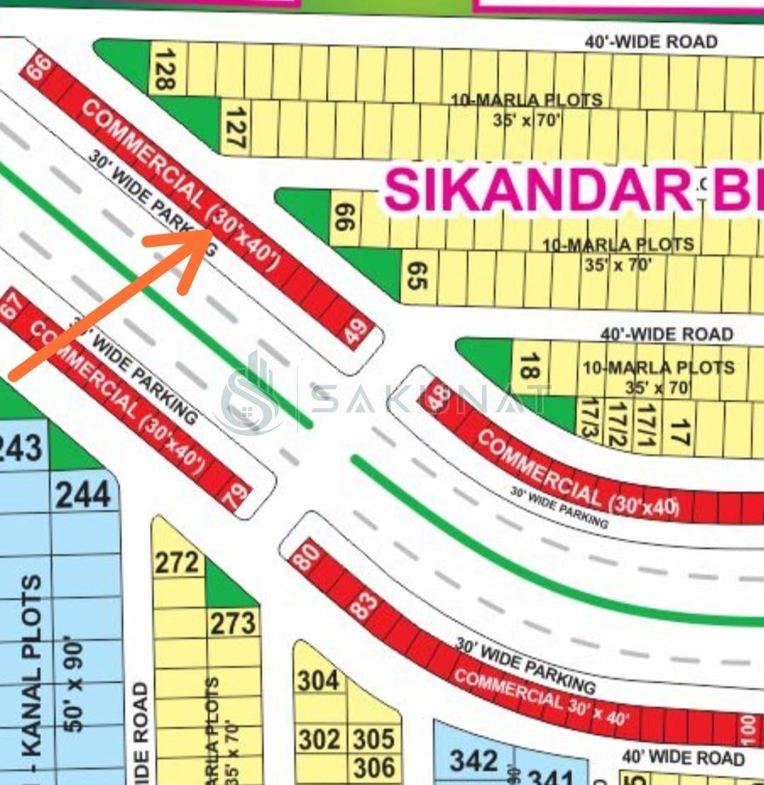 5 Marla Commercial Plot for sale in Bahria Town - Sector F, Lahore